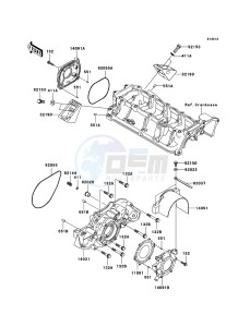 JET SKI STX-15F JT1500A8F FR drawing Engine Cover(s)