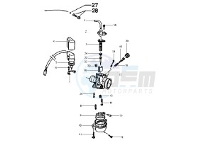 Typhoon 50 drawing Carburetor