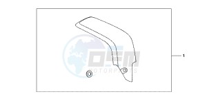 CBR600RRC drawing CARBON FIBER EXHAUST GUARD