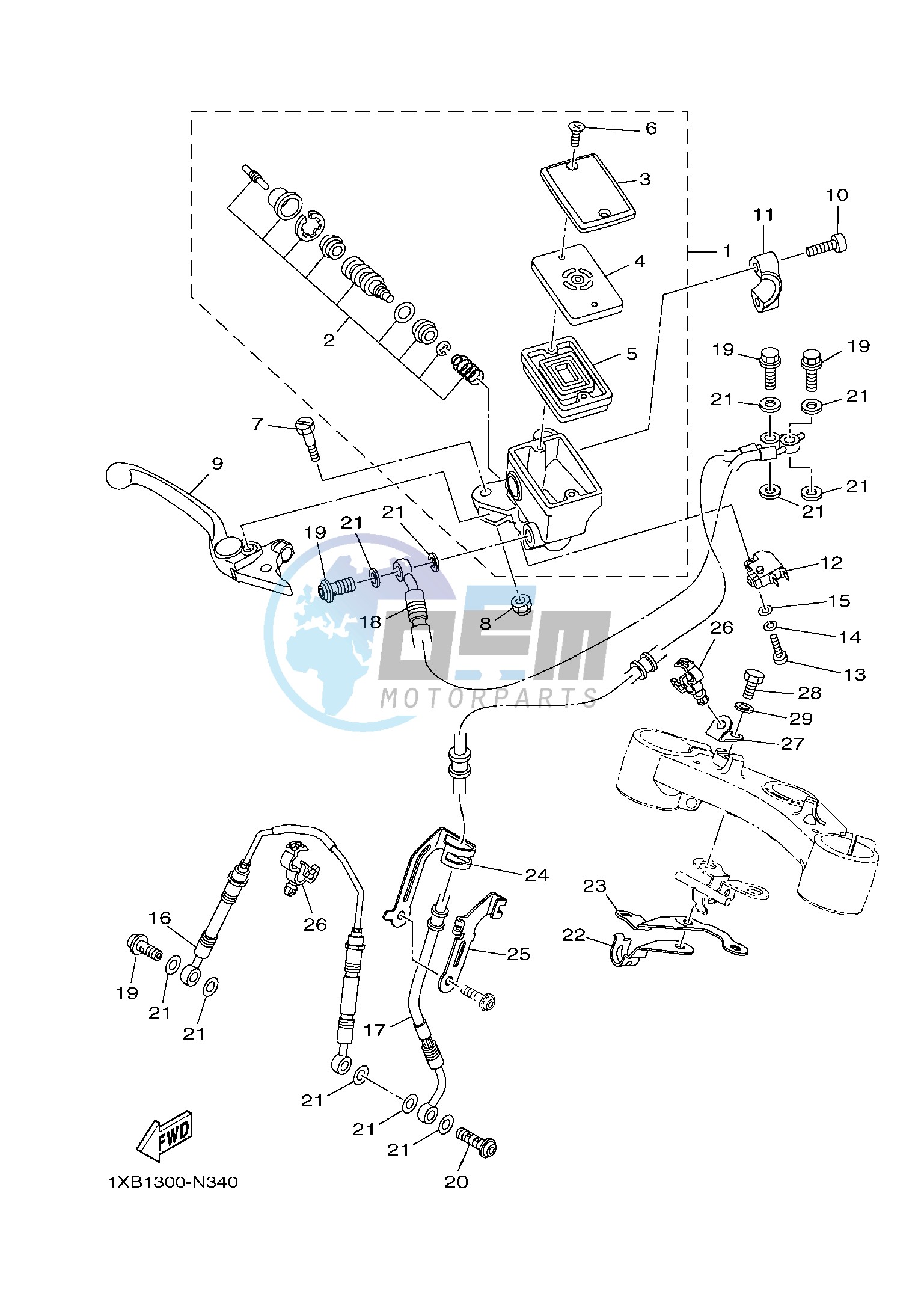 FRONT MASTER CYLINDER