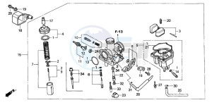 XR125L drawing CARBURETOR