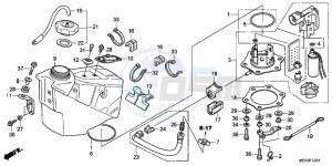 CRF450RC drawing FUEL TANK (CRF450RB/C)