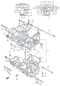 GSX600F (E28) Katana drawing CRANKCASE