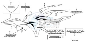 CBR1000RR9 UK - (E / MME) drawing STRIPE/MARK (1)