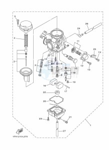 YB125 (2CSB) drawing CARBURETOR