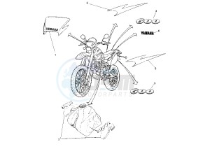 TT R 600 drawing EMBLEMS MY00