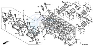 CBF10009 UK - (E / MKH) drawing CYLINDER HEAD