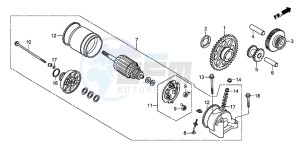 CRF230F drawing STARTING MOTOR (CRF230F3/4/5/6/7)