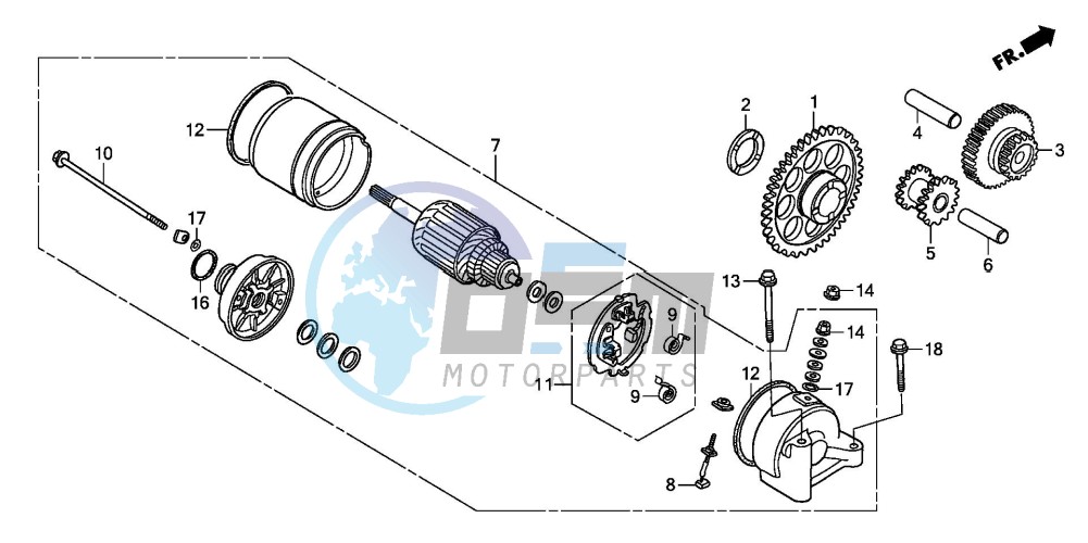 STARTING MOTOR (CRF230F3/4/5/6/7)