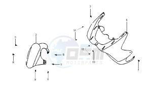 SHARK - 125 cc drawing FRONT MUDGUARD