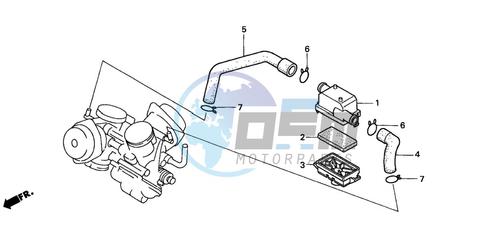 SUB AIR CLEANER (VT1100CV)