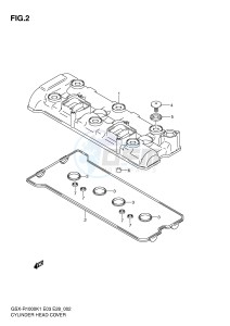 GSX-R1000 (E3-E28) drawing CYLINDER HEAD COVER