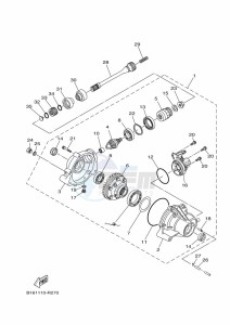 YFM700FWB YFM70KDHK (B6K6) drawing FRONT DIFFERENTIAL