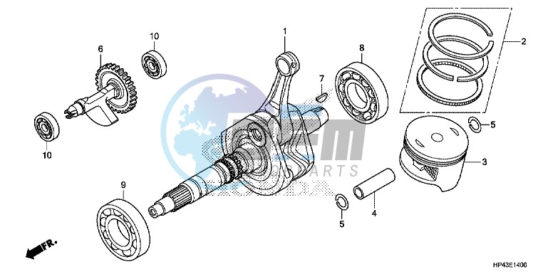 CRANK SHAFT/PISTON