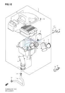 DL650 drawing AIR CLEANER