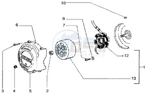 Runner 50 Poggiali drawing Flywheel magneto