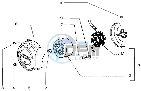 Flywheel magneto