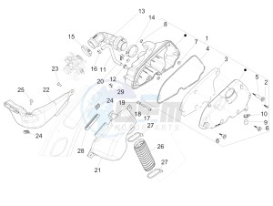 Sprint 125 4T 3V ie (APAC) (CAPH, EX, RK, TW, VT) drawing Air filter