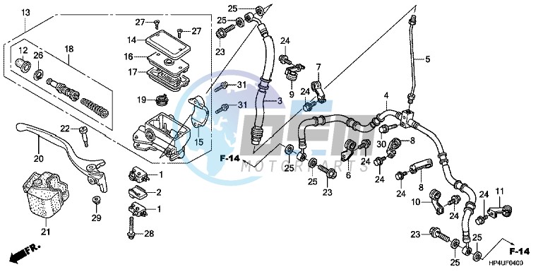 FR. BRAKE MASTER CYLINDER