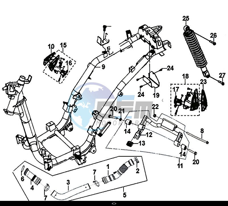 FRAME BODY - ENGINE MOUNT