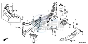 VFR1200XDD CrossTourer - VFR1200X Dual Clutch 2ED - (2ED) drawing LOWER COWL