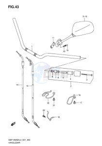 GSF-1250S ABS BANDIT EU drawing HANDLEBAR