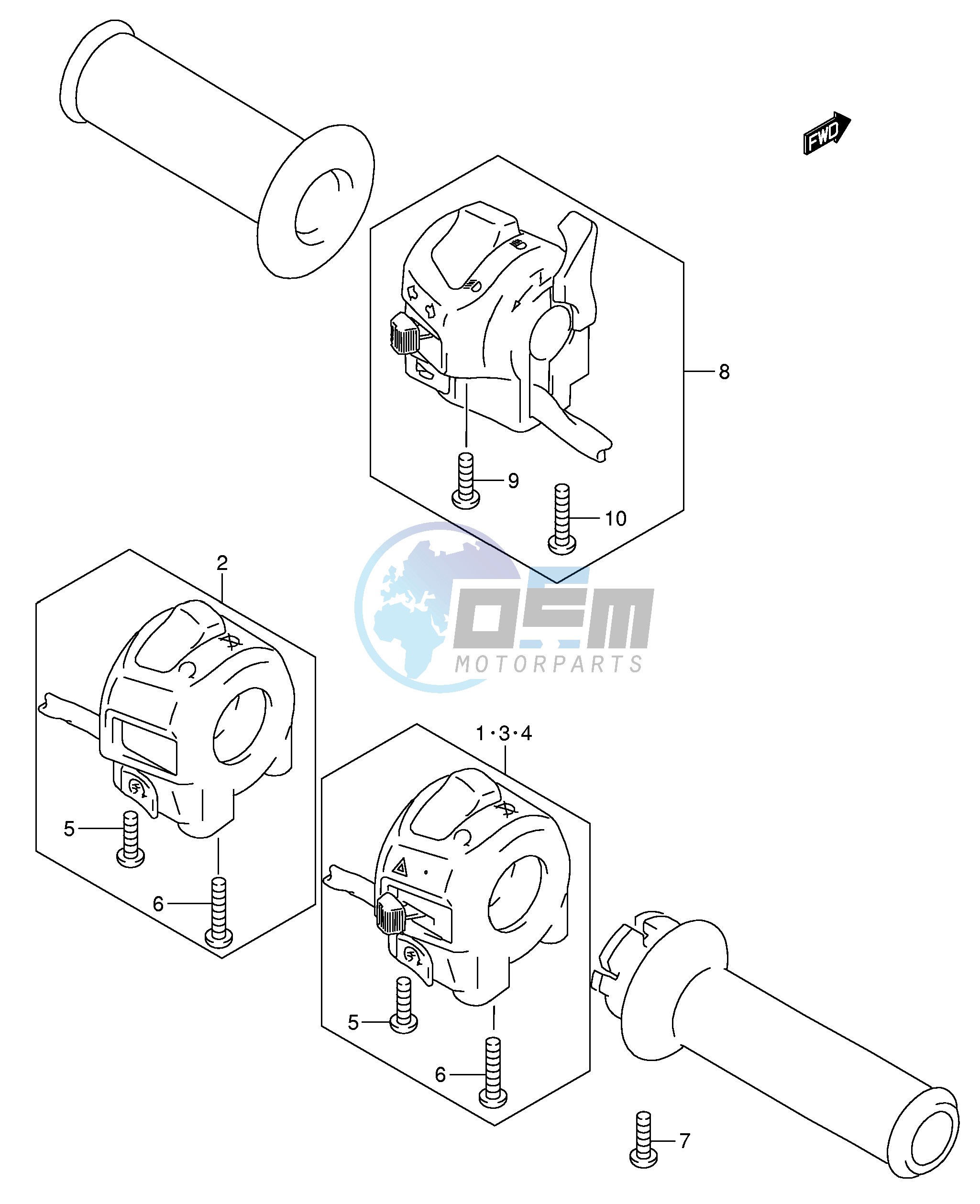 HANDLE SWITCH (GSF1200SK3 SK4 SK5 SZK5)