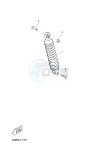 NS50N NITRO NAKED (1PL6 1PL6) drawing REAR SUSPENSION