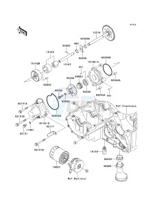 ZR 1000 B [Z1000] (7F-8F) 0B8F drawing OIL PUMP_OIL FILTER