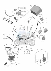 YZF600W YZF-R6 (BN6U) drawing ELECTRICAL 2