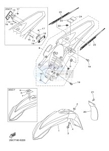 WR450F (2GC7 2GC8 2GC9 2GC9) drawing FENDER