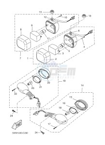 CW50 BOOSTER SPIRIT (5WWW 5WWW) drawing FLASHER LIGHT