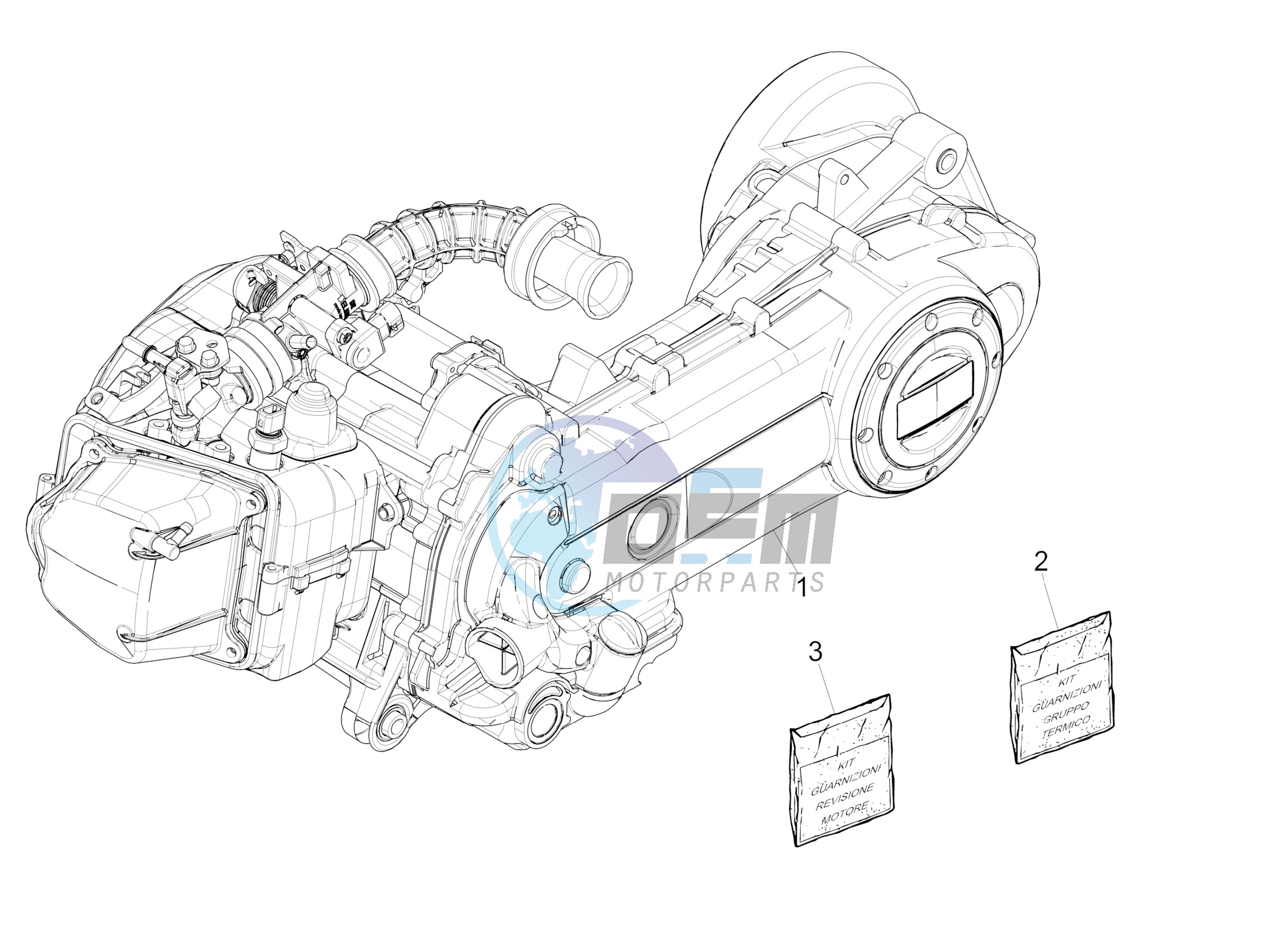 Engine, assembly