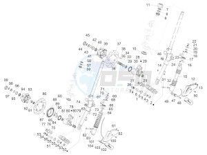 125 4T 3V I GET ie Primavera (APAC) (AU, EX, JA, KR, VT) drawing Fork/steering tube - Steering bearing unit