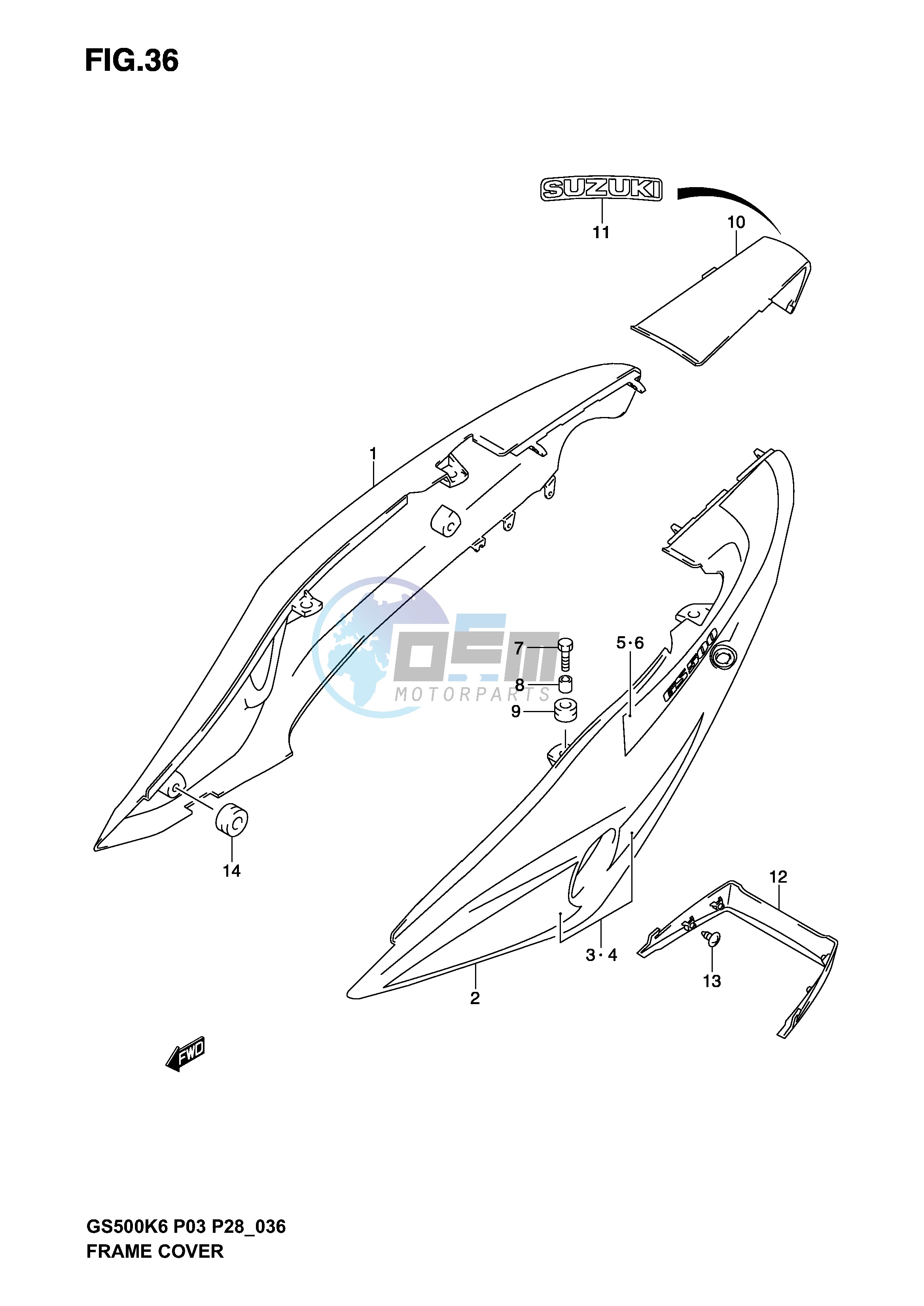 FRAME COVER (MODEL K3)