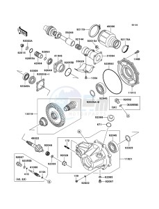 KLF250 KLF250A8F EU GB drawing Drive Shaft/Final Gear