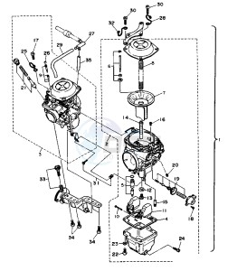 XV VIRAGO 11000 drawing CARBURETOR