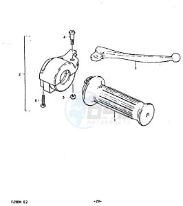 FZ50 (E1) drawing RH HANDLE SWITCH