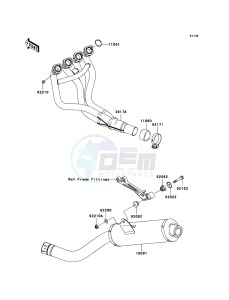 Z750 ZR750-J2H FR GB XX (EU ME A(FRICA) drawing Muffler(s)