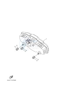 YXM700E YXM70VPHJ VIKING EPS HUNTER (B5FA) drawing METER