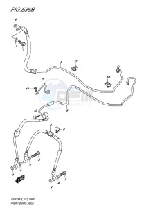 GSR750 ABS EU drawing FRONT BRAKE HOSE