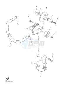 WR450F (1DXA) drawing OIL PUMP