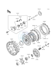 ZX 750 K [NINJA ZX-7R] (K1-K2) [NINJA ZX-7R] drawing CLUTCH