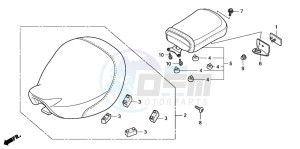 VT750CA drawing SEAT