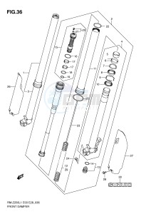 RM-Z250 (E3-E28) drawing FRONT DAMPER