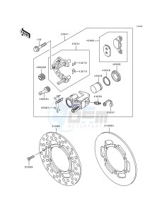 KX 80 R T [KX80 SMALL AND BIG WHEEL] (R1-T1) [KX80 SMALL AND BIG WHEEL] drawing FRONT CALIPER