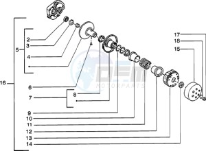 Zip 50 catalyzed drawing Driven pulley