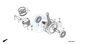 CRF230F9 Australia - (U) drawing CRANKSHAFT/PISTON