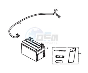 ORBIT II 50 2T NAKED L6 drawing BATTERY / TOOLKIT