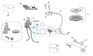 TUONO 1100 V4 FACTORY E4 SUPERPOLE ABS (EMEA-GSO) drawing Lock hardware kit